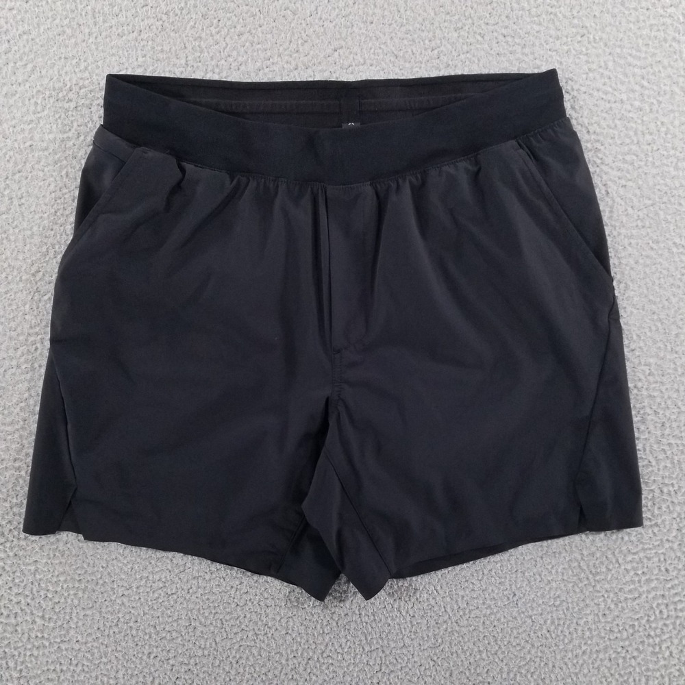 Ten Thousand Set Short Mens Large Black Lined Performance Gym Training Athletic
